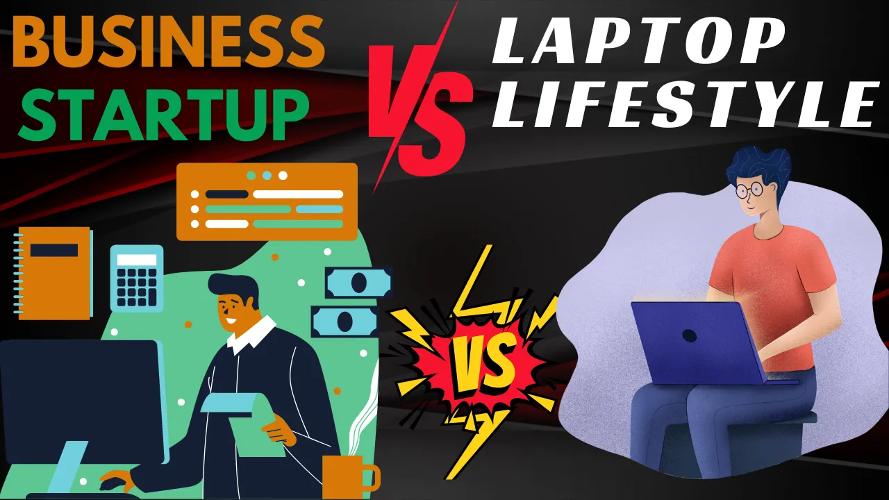 Visualizing the Side Hustle Comparison: Sweaty Startups vs. Laptop Lifestyle