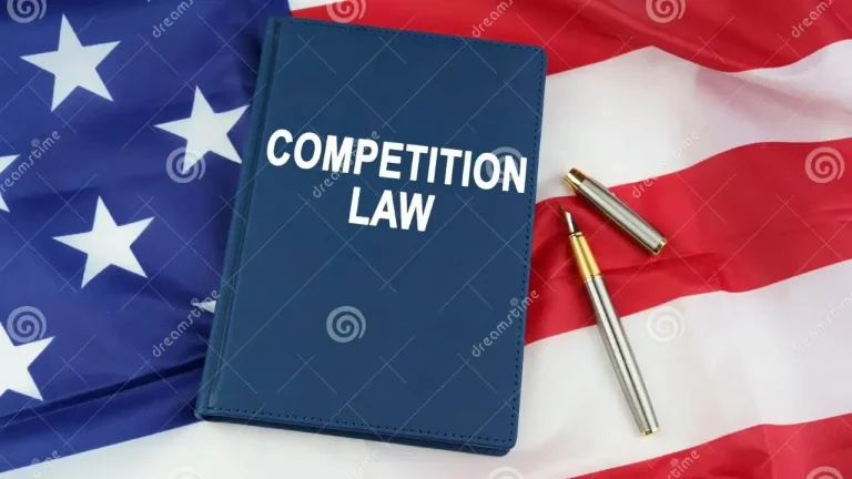 An attorney reviewing legal documents related to competition law in the United States