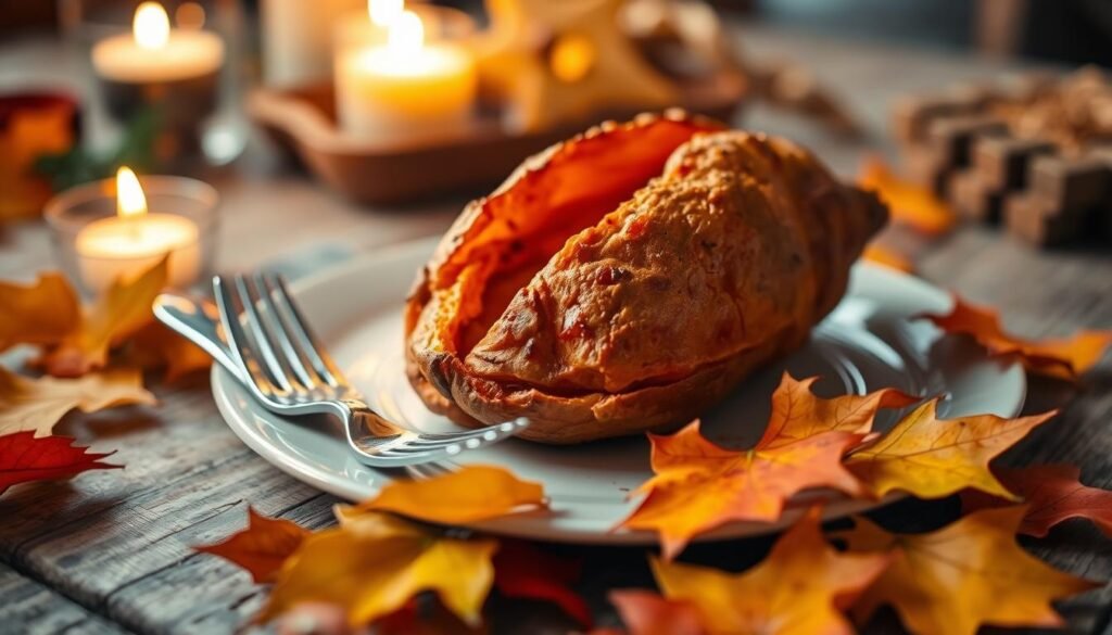 Baked sweet potatoes