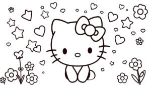 hello kitty coloring pages